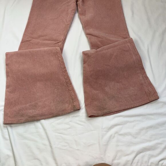 Citizens of Humanity Chloe Super Flare Corduroy Pants Jeans 26 Tall Rose Pink 70 - Picture 11 of 13